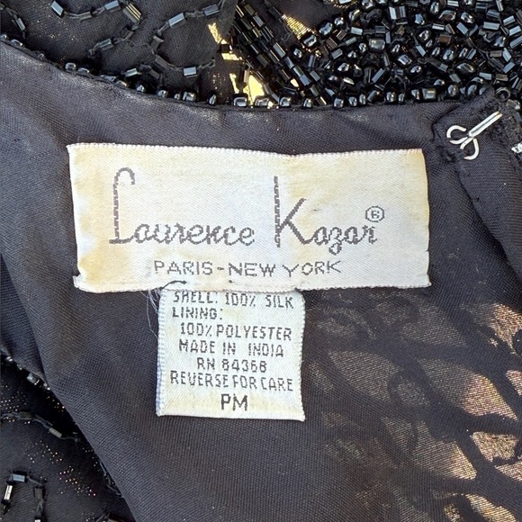 Laurence Kazar Paris vintage column gown/maxi dress - size PM - Picture 2 of 4